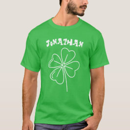 Kostuum Naam Lucky Shamrock St. Patrick's Day T-shirt