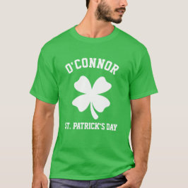 Kostuum Naam Lucky Shamrock St. Patrick's Day T-shirt