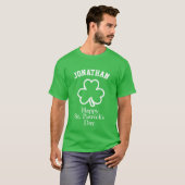 Kostuum Naam Lucky Shamrock St. Patrick's Day T-shirt (Voorkant volledig)