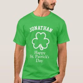 Kostuum Naam Lucky Shamrock St. Patrick's Day T-shirt