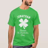 Kostuum Naam Lucky Shamrock St. Patrick's Day T-shirt (Voorkant)