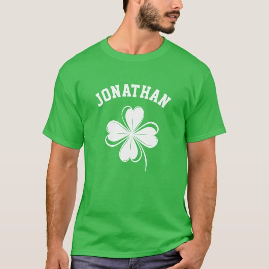 Kostuum Naam Lucky Shamrock St. Patrick's Day T-shirt (Voorkant)
