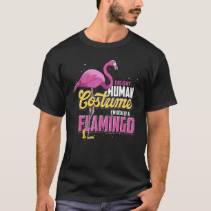 Kostuum Party Tropisch Dier Roze Flamingo T-shirt