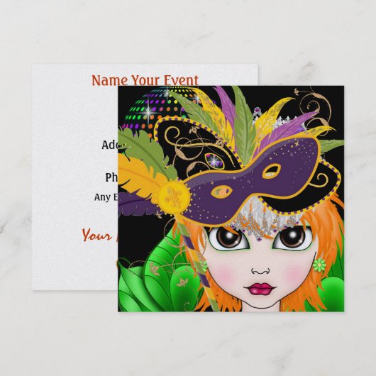 Kostuum Party uitnodiging door SRF (Voorkant / Achterkant)