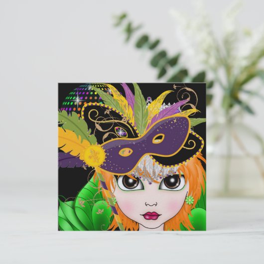 Kostuum Party uitnodiging door SRF (Staand voorkant)