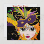 Kostuum Party uitnodiging door SRF (Voorkant / Achterkant)