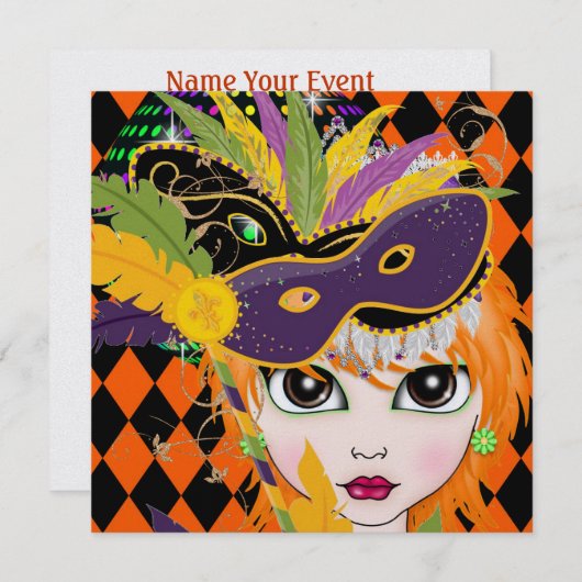 Kostuum Party uitnodiging door SRF (Voorkant / Achterkant)