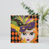 Kostuum Party uitnodiging door SRF (Staand voorkant)