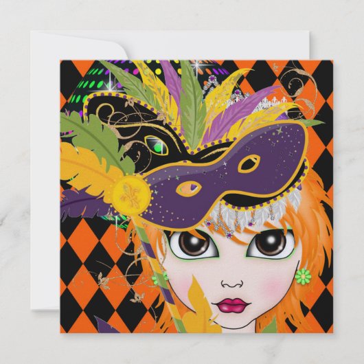 Kostuum Party uitnodiging door SRF (Voorkant)