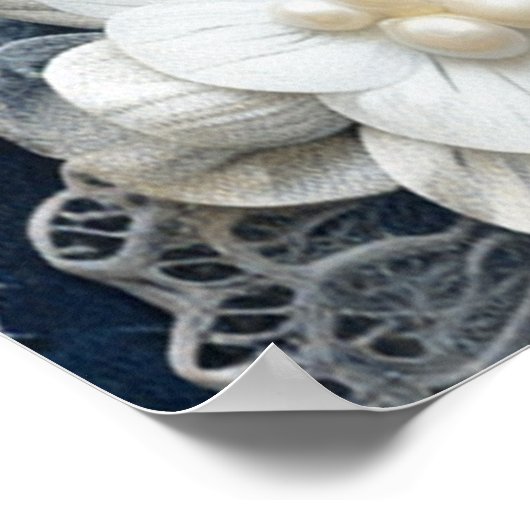 Kostuum sieraden op Blue Denim Poster (Hoek)