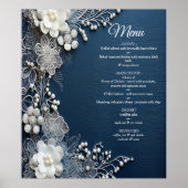 Kostuum sieraden op Blue Denim Poster (Voorkant)