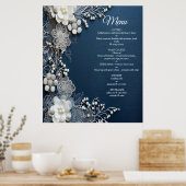 Kostuum sieraden op Blue Denim Poster (Keuken)