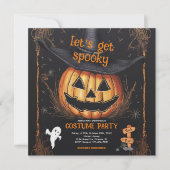 Kostuum Spooky Party Halloween Kaart (Voorkant)
