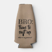 Kostuum Up - Grappige Groomsman voorstel Flesjeskoeler (Voorkant)