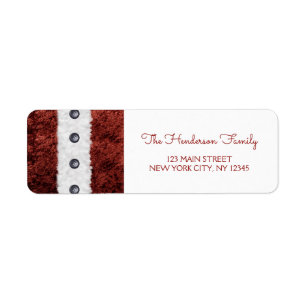 Kostuum van de Kerstman van Kerstmis het Rode en Etiket