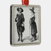 Kostuum van de pelgrims metalen ornament (Rechts)