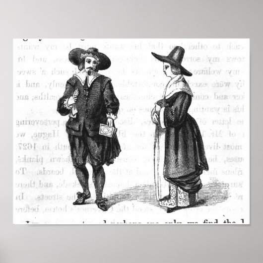 Kostuum van de pelgrims poster (Voorkant)