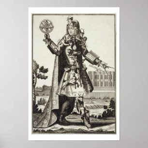 Kostuum voor een Astrologer, pub. door Gerard Valc Poster