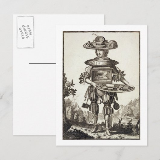 Kostuum voor een banketbakkerskoek, pub. van Gerar Briefkaart (Voorkant / Achterkant)