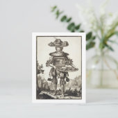 Kostuum voor een banketbakkerskoek, pub. van Gerar Briefkaart (Staand voorkant)