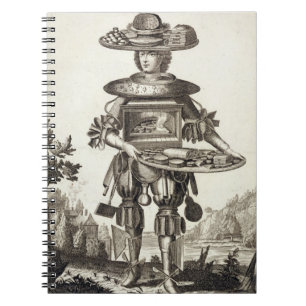 Kostuum voor een bankkoek, pub. door Gerard Valck Notitieboek