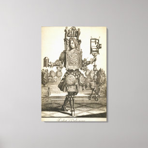 Kostuum voor een klokmaker, pub. door Gerard Valck Canvas Afdruk