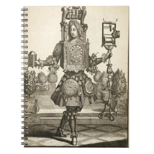 Kostuum voor een klokmaker, pub. door Gerard Valck Notitieboek