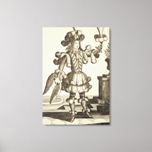 Kostuum voor een Veerder Dealer, gebed door Gerard Canvas Afdruk (Voorkant)