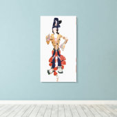 Kostuum voor Nijinsky in het ballet Canvas Afdruk (Insitu (Houten vloer))
