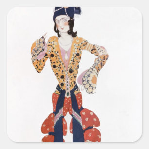 Kostuum voor Nijinsky in het ballet Vierkante Sticker