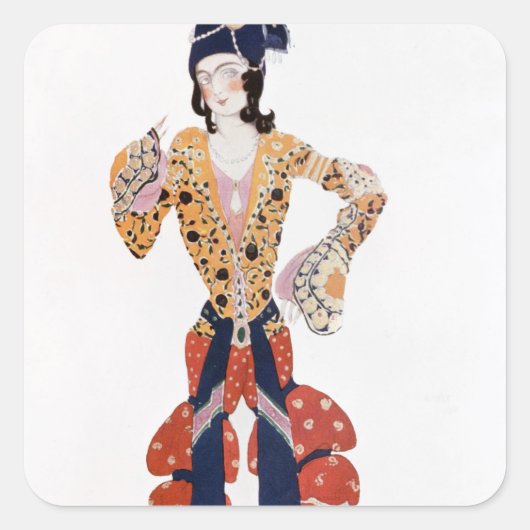 Kostuum voor Nijinsky in het ballet Vierkante Sticker (Voorkant)
