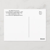 Kostuum voor Scheherazade door Leon Bakst Briefkaart (Achterkant)