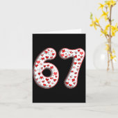 Kostuum voor stel-duo 67 Meme Zes Zeven Valentijns Kaart (Gele Bloem)