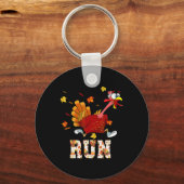 Kostuum voor Turkey Run Thanksgiving Hardlopen Kal Sleutelhanger (Voorkant)