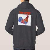 Kostuum Waterverf Rooster Hoodie (Achterkant)