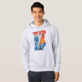 Kostuum Waterverf Rooster Hoodie (Voorkant volledig)