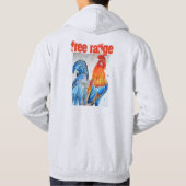 Kostuum Waterverf Rooster Hoodie (Achterkant)