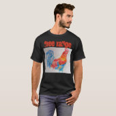 Kostuum Waterverf Rooster T-shirt (Voorkant volledig)