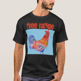 Kostuum Waterverf Rooster T-shirt