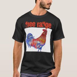 Kostuum Waterverf Rooster T-shirt