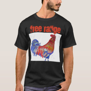 Kostuum Waterverf Rooster T-shirt