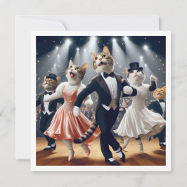Kostuumfeest, Ballroom dansfeest, Cat Kaart