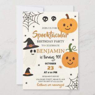 Kostuumfeest Trick-or-Treat Uitnodigen Kaart