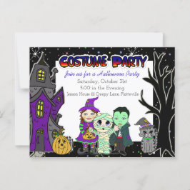 kostuumfeest | Uitnodigingen voor Halloween Party