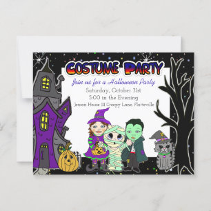 kostuumfeest   Uitnodigingen voor Halloween Party