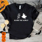 Kostuumjongens Halloween shirt Scare The World Bla