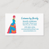 Kostuummaker, naaister, maatwerk visitekaartje (Voorkant)