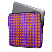 Kostuumontwerp Pompoen Paarse Electronics Bag Laptop Sleeve (Voorkant Links)