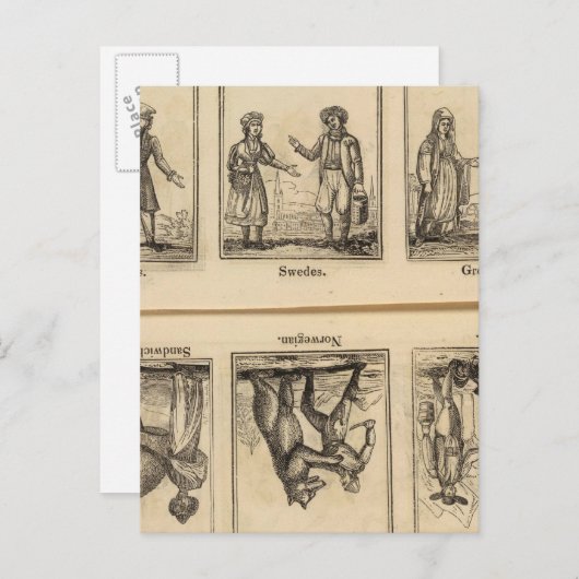 kostuums briefkaart (Voorkant / Achterkant)