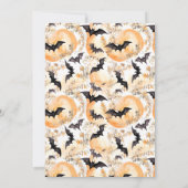 Kostuums & Cocktail Halloween Feest Kaart (Achterkant)